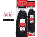 Saga Human Hair Crochet Braids Standard Type Super Curl (10", 1) SAGA