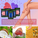 Hard Wax Beans 17.5Oz, Hair Removal Body European Brazilian Pearl Waxing Beans For Women Men Include 10 Waxing Spatulas For Bikini, Eyebrow, Face, Armpit 5 Packs Auperwel