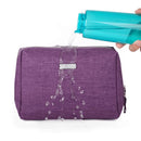 Large Makeup Bag Zipper Pouch Travel Cosmetic Organizer for Women and Girls (Large, Purple) Narwey