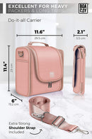 Extra Large Hanging Travel Toiletry Bag for Women and Men, Hygiene Bag, Bathroom and Shower Organizer Kit with Elastic Band Holders for Toiletries, Cosmetics, Makeup, Brushes BOACAY Store