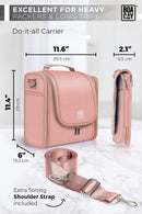 Extra Large Hanging Travel Toiletry Bag for Women and Men, Hygiene Bag, Bathroom and Shower Organizer Kit with Elastic Band Holders for Toiletries, Cosmetics, Makeup, Brushes BOACAY