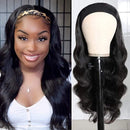 UNice Body Wave Headband Human Hair Wig Glueless None Lace Front Wig Brazilian Virgin Hair Wear and Go Wig for Black Women 150% Density 16inch UNICE Store
