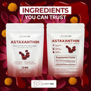 Astaxanthin 12mg Antioxidants Supplement – Natural Microalgae Source – Lipid-Based Softgel for Enhanced Absorption – Cognitive, Vision & Joint Support – 30 Softgels (Pack of 2) Infinity Warehouse