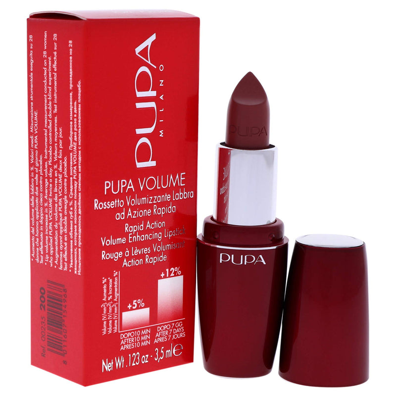 Pupa Milano Pupa Volume Lipstick - Rapid Action, Volume Enhancing Lipstick - Creamy And Comfortable Texture - For homogenous Color and Amazing Brightness - Paraben Free Makeup - 200 Natural - 0.123 Oz PUPA Milano