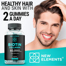 Biotin & Collagen Peptides Gummies - 50,000mcg Collagen + 10,000mcg Biotin | Hair, Skin & Nails Support for Men & Women | Hair Growth, Glowing Skin & Strong Nails | Non-GMO, Chewable, Great-Tasting Infinity Warehouse