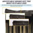 GOO GOO Human Hair Extensions Natural Black to Light Blonde, 100g Halo Hair Extensions 20 Inch Straight Real Hair Extensions with Fish Line Invisible Wire Hidden Crown Hair Extensions Hairpiece GOO GOO Store