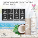 Purezero Coconut Milk Shampoo & Conditioner set - Intense Hydration & Increase Shine - Fight Dandruff & Frizz - Zero Sulfates, Parabens, Dyes - 100% Vegan & Cruelty Free - Great For Color Treated Hair Purezero