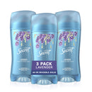 Secret Antiperspirant and Deodorant for Women, Invisible Solid, Lavender, 2.6 Oz, Pack of 3 Old Spice