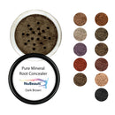 Root Concealer Touch Up Powder | All-Natural Crushed Minerals Without Brush | Fast and Easy Total Gray Hair Cover up For Black | Brown | Auburn and Blonde Hair .30 ounce (Without Brush, Dark Brown) NuBeauti