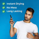 Beard Pencil Filler for Men - Easy to Apply, Waterproof Beard Filler - Beard, Mustache and Eyebrow Color and Shape Enhancer - With Micro Fork Tips (Black) ECCO PURE