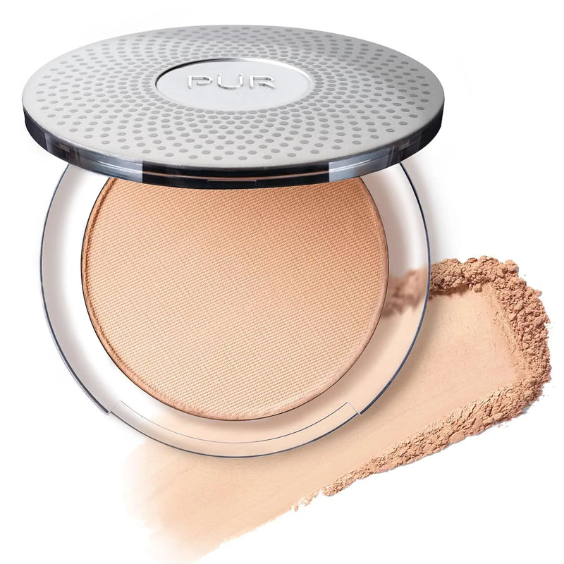 PÜR Beauty 4-in-1 Pressed Mineral Makeup SPF 15 Powder Foundation with Concealer & Finishing Powder- Medium to Full Coverage Foundation- Mineral-Based Powder- Cruelty-Free & Vegan Friendly Infinity Warehouse