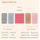 PAUL & JOE Makeup Eyeshadow Palette - Summer Collection - Limited Edition - Original Case Logo with Gipsy’s Face - Includes Four Eye Colors and One Blush Color - 002 Lover - 0.63 oz Infinity Warehouse