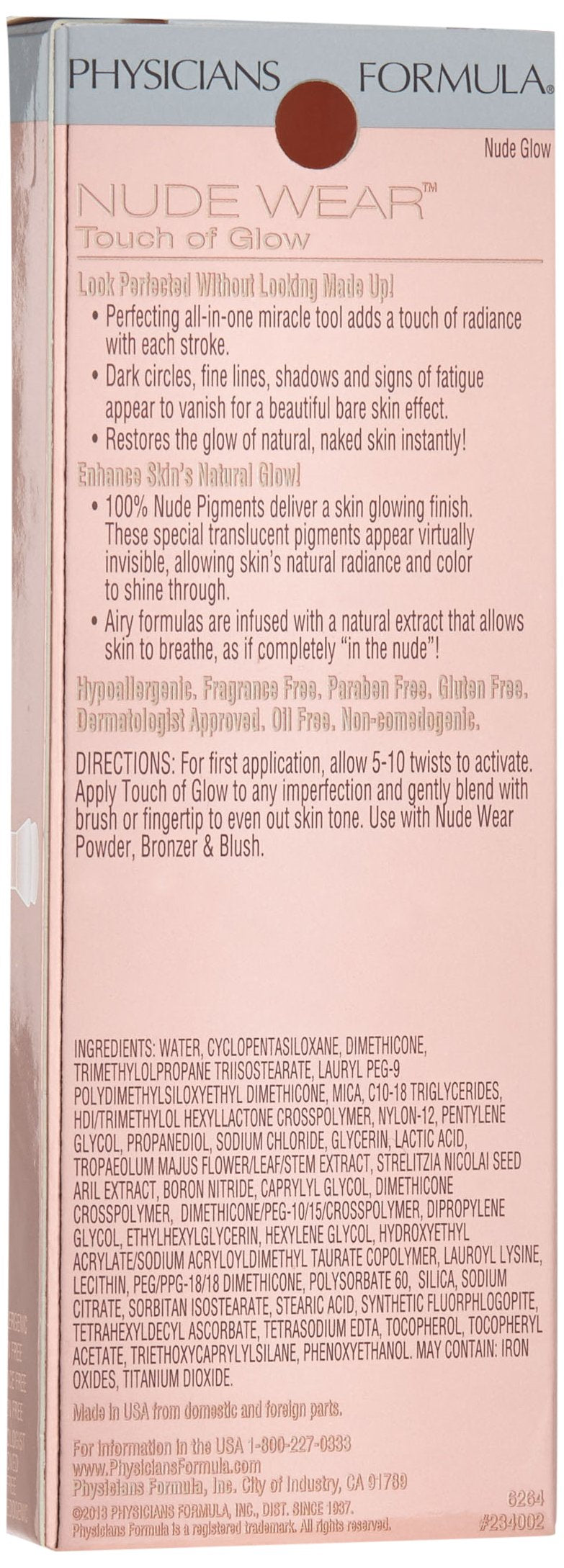 Physicians Formula Nude Wear Touch Of Glow - Nude Glow - 0.14 oz Physicians Formula