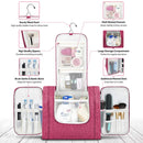 BALEINE Toiletry Bag for Women and Men, Water-Resistance Cosmetic Bags Makeup Organizer for Toiletries with Hanging Hook (Extra Large, Pink) BALEINE