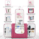 BALEINE Toiletry Bag for Women and Men, Water-Resistance Cosmetic Bags Makeup Organizer for Toiletries with Hanging Hook (Extra Large, Pink) BALEINE