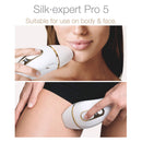 Braun IPL Hair Removal for Women and Men, Silk Expert Pro 5 PL5137 with Venus Swirl Razor, FDA Cleared, Permanent Reduction in Hair Regrowth for Body & Face, Corded Braun