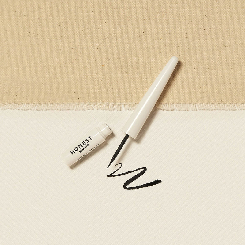 Honest Beauty Liquid Eyeliner, Black, 0.058 fl. oz. and Honest Beauty Extreme Length Mascara + Lash Primer | 2-in-1 Boosts Lash Length, Volume & Definition, 0.27 fl. oz. Honest Beauty