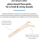 The Humble Co. Natural Dental Floss Picks (200 Count) - Vegan, Eco Friendly, Sustainable Dental Flossers with Grip Handle, Zero Waste Plaque Remover for Oral Care with a Fresh Feel (Mint) The Humble Co.