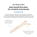 The Humble Co. Natural Dental Floss Picks (200 Count) - Vegan, Eco Friendly, Sustainable Dental Flossers with Grip Handle, Zero Waste Plaque Remover for Oral Care with a Fresh Feel (Mint) The Humble Co.