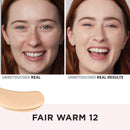IT Cosmetics Your Skin But Better Foundation + Skincare, Fair Warm 12 - Hydrating Coverage - Minimizes Pores & Imperfections, Natural Radiant Finish - With Hyaluronic Acid - 1.0 fl oz It Cosmetics