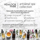 Artisanal Spa Collection | Apothecary Candle, Shea Butter Soap, Bath Bomb, Mineral Salt Bath Soak | Handcrafted with Organic Ingredients (Bergamot Cedar) Hemlock Park