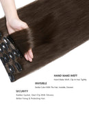 Yamel Remy Clip in Hair Extensions Human Hair 7Pcs 16 Clips Real Human Hair Extensions Clip Yamel