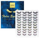 EARLLER 20 Pairs False Eyelashes Natural Fluffy Lightweight Lashes Pack, 3D and 5D Volume Faux Mink Lashes (10 Style) EARLLER
