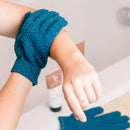 Exfoliating Bath Gloves for Shower - (2 Pairs, 4 Gloves) Medium Exfoliation, Body Scrub Shower Scrubber, Shower Exfoliating Gloves for Women & Men, Loofah Shower Glove Beauty by Earth