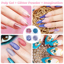 Poly Nail Gel Kit, Ohuhu 12 Colors Nail Gel Kit with 4 Temperature Changing Colors, 8 Regular Color Nail Extension Professional Kit for DIY Girls Girlfriend Mother Lover - Primary Color Ohuhu