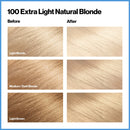 Revlon Total Color Permanent Hair Color, Clean and Vegan, 100% Gray Coverage Hair Dye, 100 Extra Light Natural Blonde, 3.5 oz REVLON