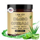 DMSO Cream with Real 24K Colloidal Gold | Promotes Mobility and Joint Comfort | 99.99% Pure Pharmaceutical Grade | Made with Aloe Vera Gel and Shea Butter | Peppermint Scent – 7oz Glass Jar Infinity Warehouse