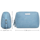 Small Makeup Bag for Purse Travel Makeup Pouch Mini Cosmetic Bag for Women Girls (Small, Sky Blue) Narwey