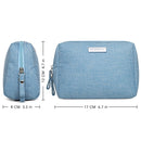 Small Makeup Bag for Purse Travel Makeup Pouch Mini Cosmetic Bag for Women Girls (Small, Sky Blue) Narwey