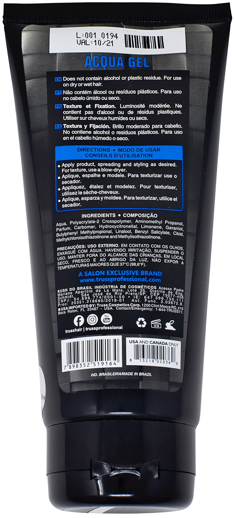 Truss Acqua Gel Medium To Strong Hold TRUSS