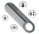 Chicago Comb Model 2 Carbon Fiber, Made in USA, Anti-static, 4 inches (10 cm) long, Fine-tooth, Pocket & Travel comb, for Thinner Hair, Beard & Mustache comb Chicago Comb