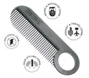 Chicago Comb Model 2 Carbon Fiber, Made in USA, Anti-static, 4 inches (10 cm) long, Fine-tooth, Pocket & Travel comb, for Thinner Hair, Beard & Mustache comb RocksOnly