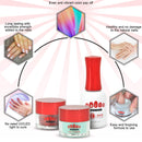 Dip Powder Base Activator and Top Coat Liquid Set for 21 Days of Vibrant Nails - No UV or LED Needed - Nail Dip Powder Liquids Set 15 ml - Cruelty-Free Formula nails Nation