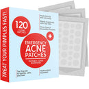 Acne Patches (120 Pack), Hydrocolloid Acne Patch with Tea Tree Oil - Pimple Patches for Face - Zit Patch and Pimple Stickers - Hydrocolloid Acne Dots for Healing Acne with Zit Patches - Acne Treatment KEYCONCEPTS