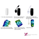 Beaute Galleria 50 Pieces Nail Foil Transfer Stickers, Laser Galaxy Starry Sky Nail Art Decorations… BEAUTÉ GALLERIA