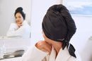 Microfiber Hair Drying Towel for Curly Hair - Smooth Microfiber, Ultra-Fine and Untextured - Fast-Drying, Undamaged, Tangle-Free Hair - (40 x 27.5 inches) - Black - The Perfect Haircare (2) THE PERFECT HAIRCARE
