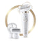 Braun Epilator for Women with Flexible Head, Silk-épil 9 9-030 for Hair Removal, Womens Shaver & Trimmer, Wet & Dry, Cordless, Rechargeable, Beauty Kit with Body Exfoliation Cap, White/Gold Braun Store