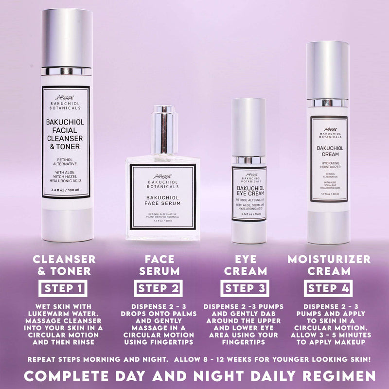 Bakuchiol Botanicals Eye Cream .5 Oz (3 Pack) - Clinical Strength Bakuchiol, Aloe, Squalane, Hyaluronic Acid, Caffeine, Vitamin E, B5, B3 - All Natural Plant Derived Ingredients - Made in USA Bakuchiol Botanicals