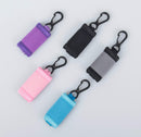 Chapstick Holder Keychain – Lip Balm Sleeve – Premium Neoprene with Key Chain Clip – Perfect for Chap Stick or Lip Gloss (Black, 5 Pack) Benko