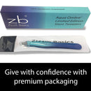 Zizzili Basics Tweezers - Limited Edition Aqua Ombré Slant Tweezer - Best Tweezers for Eyebrow, Hair Removal and Your Precision Needs Zizzili Basics