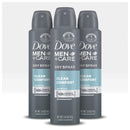 Dove Men+Care Antiperspirant Dry Spray Deodorant for Men Clean Comfort 48 Hour Sweat and Body Odor Protection 3.8 oz 3 Count DOVE MEN + CARE