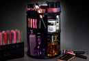 360 Rotating Makeup Organizer - Adjustable Shelf Height and Fully Rotatable. The Perfect Cosmetic Organizer for Bedroom Dresser or Vanity Countertop. (Black) Masirs
