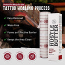 Hustle Butter Tattoo Aftercare Kit - Tattoo Balm, Antibacterial Soap, and Aftercare Wrap - TSA-Friendly Balm & Soap - Easy Removal, Mess-Free Wrap Infinity Warehouse