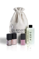 Dr.'s Remedy Enriched Nail Polish, Smart Start Pink Kit With Remedy Remover And Signature Jute Bag, 5.7 Fluid Ounce Dr.'s Remedy