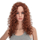 SWACC 20-Inch Long Big Bouffant Curly Wigs for Women Synthetic Heat Resistant Fiber Hair Pieces with Wig Cap (Dark Copper Red) SWACC Store