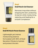 COSRX All About Snail Korean Skincare | TSA Approved Travel Size, Gift Set |Cleanser, Essence, Cream, Eye-cream | Snail Mucin for Repairing, Recovering, Rejuvenating COSRX